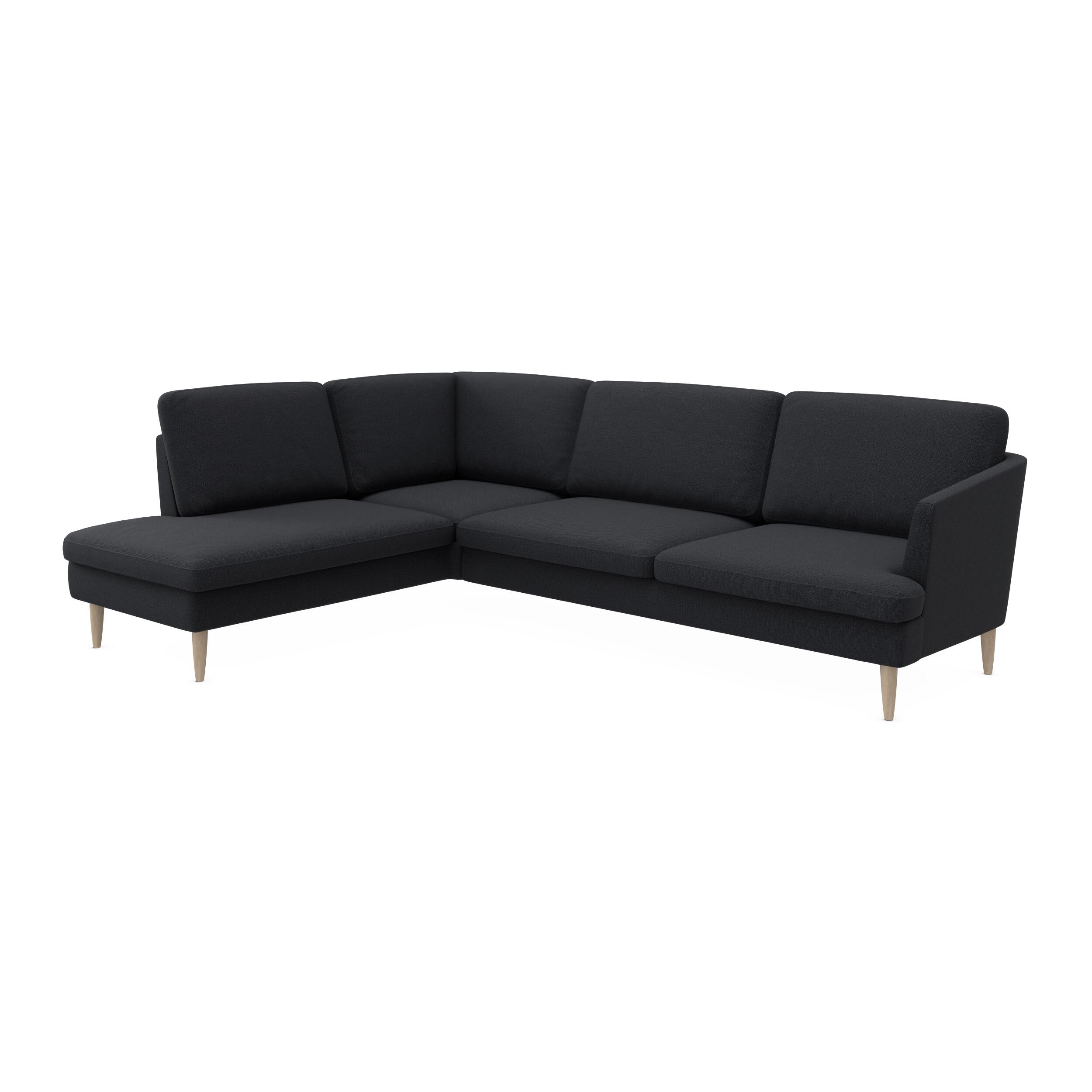 Timian vänstervänd hörnsoffa med puffavslutning 