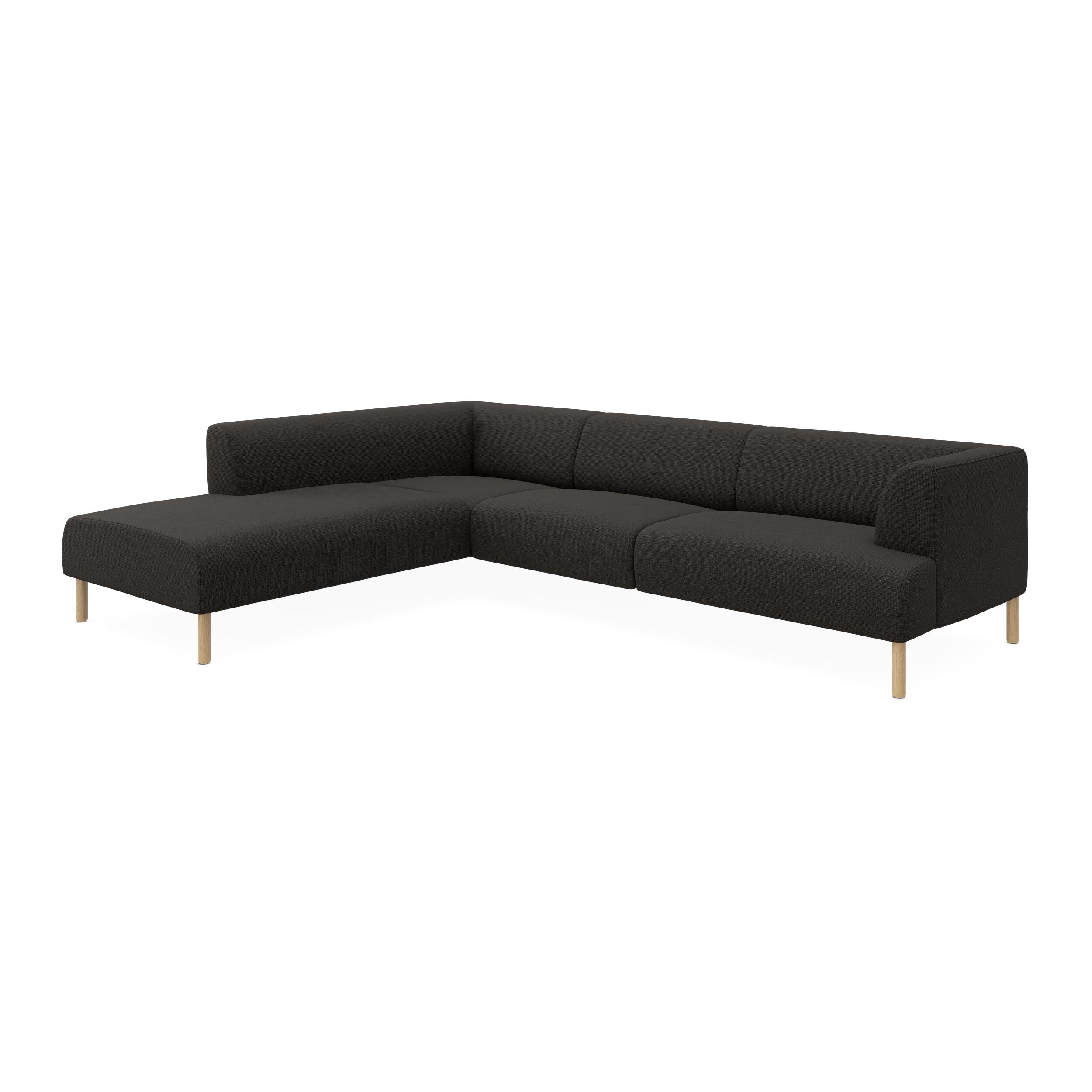Teron vänstervänd soffa med divan 