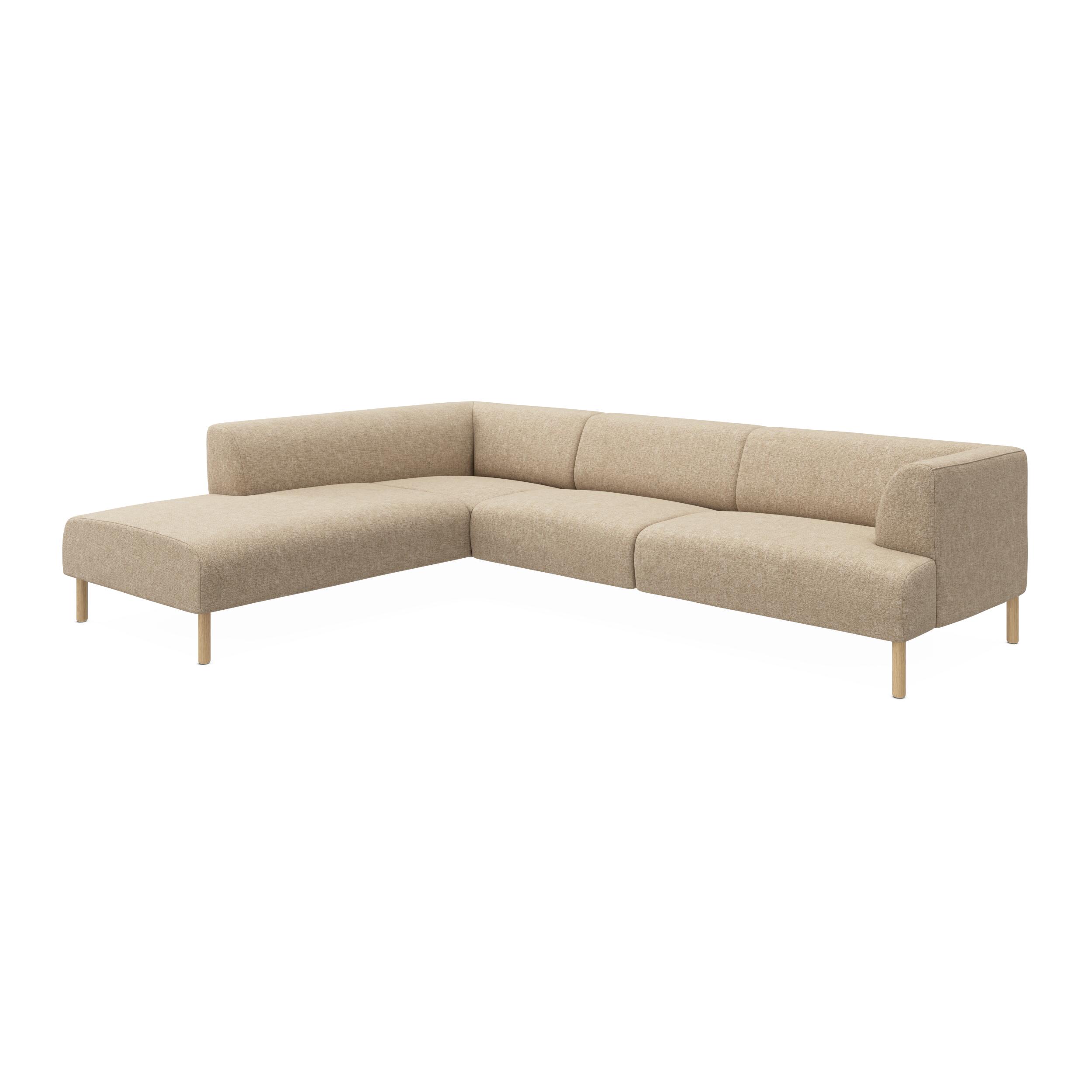 Teron vänstervänd soffa med divan 