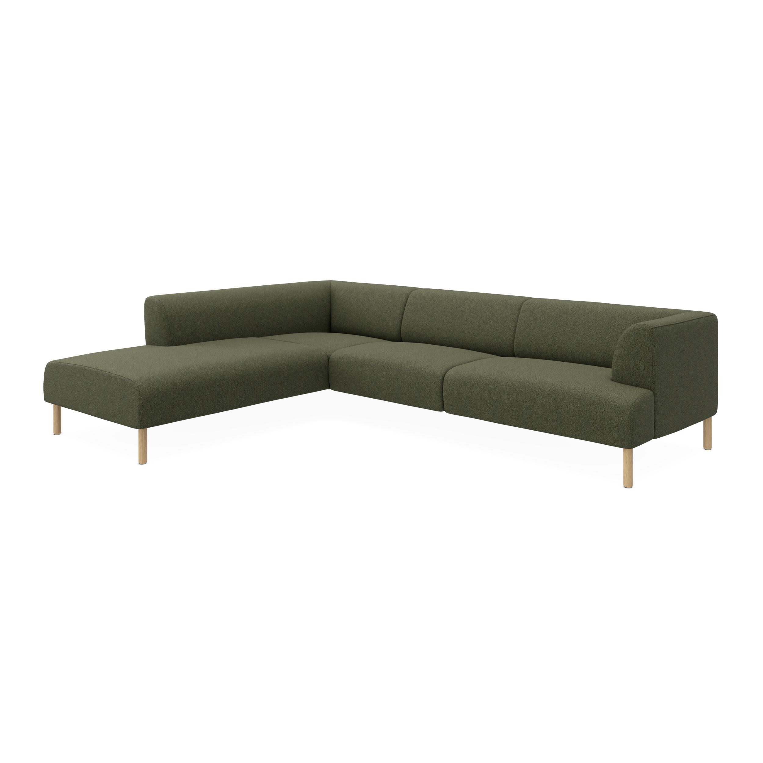 Teron vänstervänd soffa med divan 