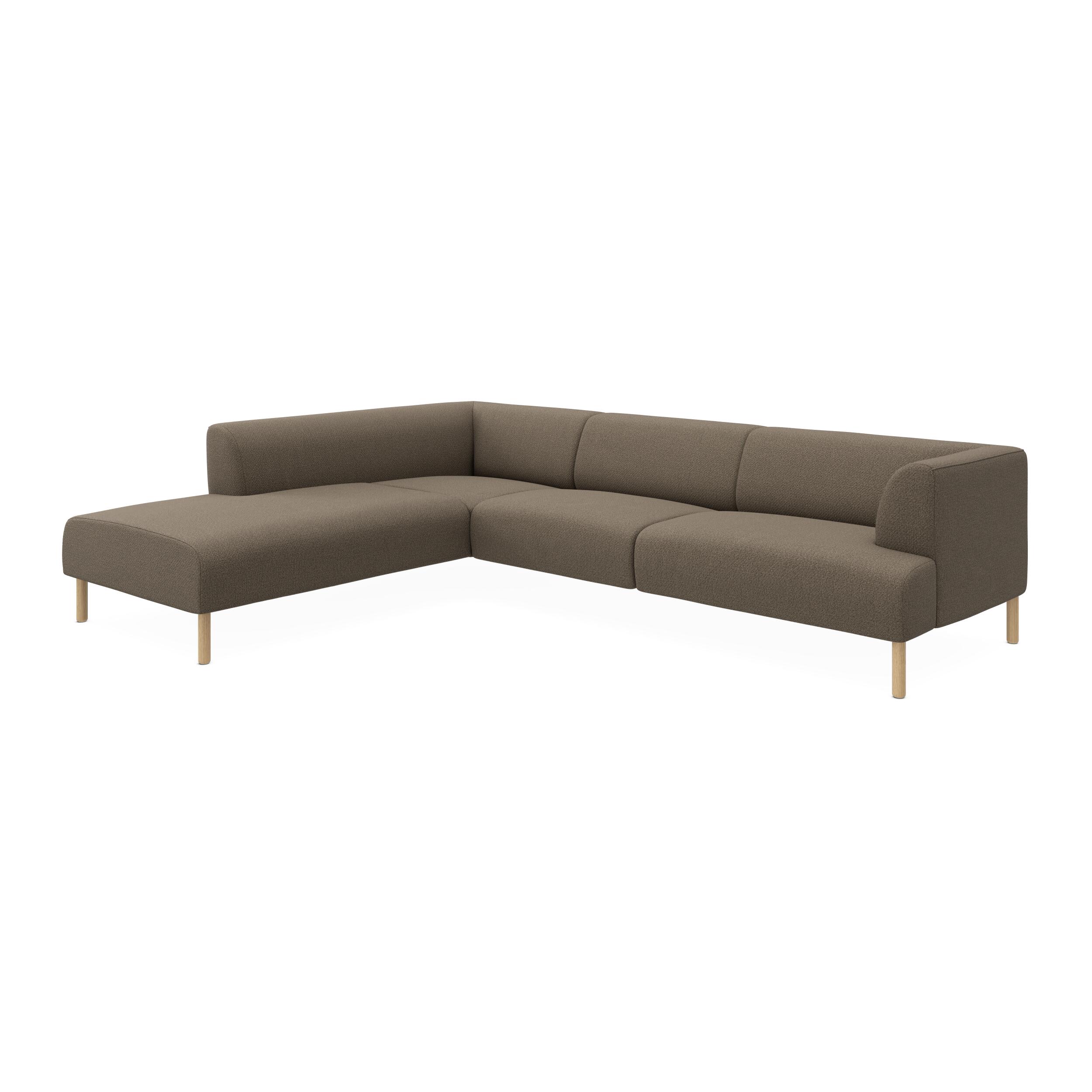 Teron vänstervänd soffa med divan 