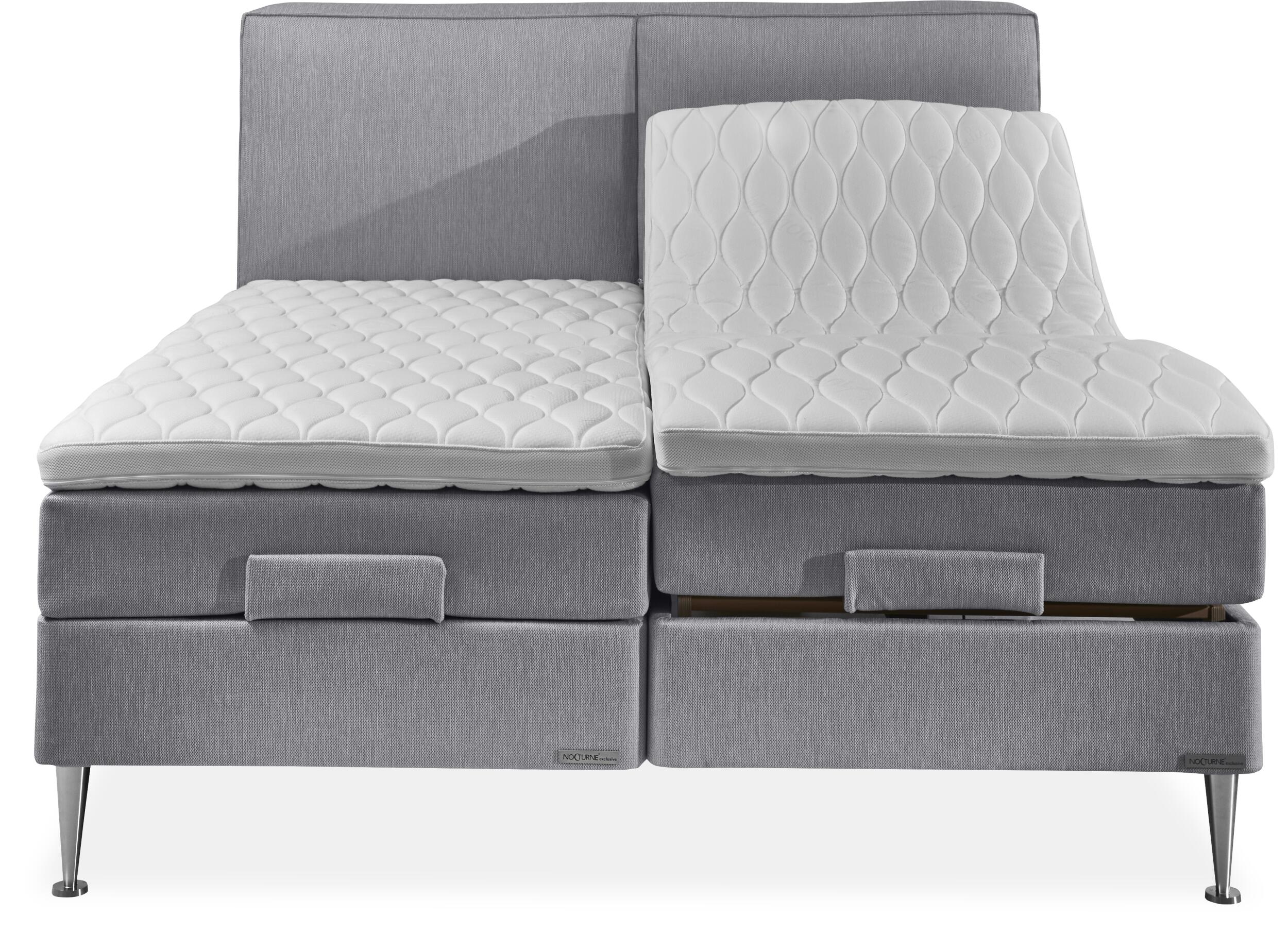 Nocturne Exclusive Ocean Inkl. 8 cm Exclusive bäddmadrasser, 180 x 210 cm ställbar säng