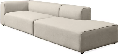 Korius Loungemodul med puffavslutning