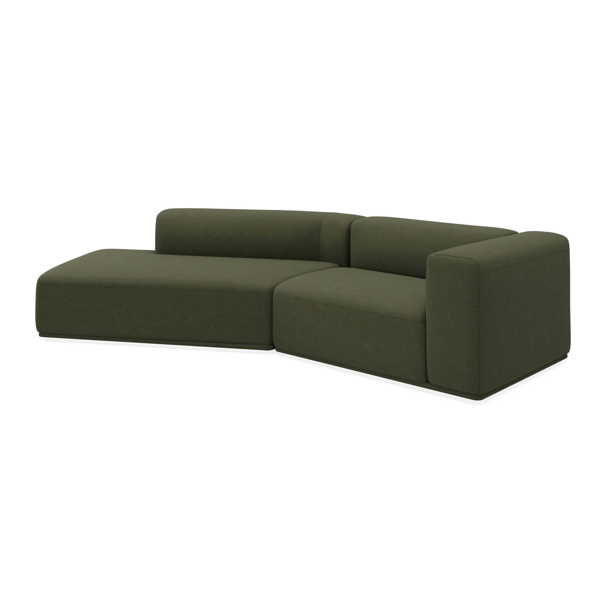 Zano 2-sits högervänd soffa med divan