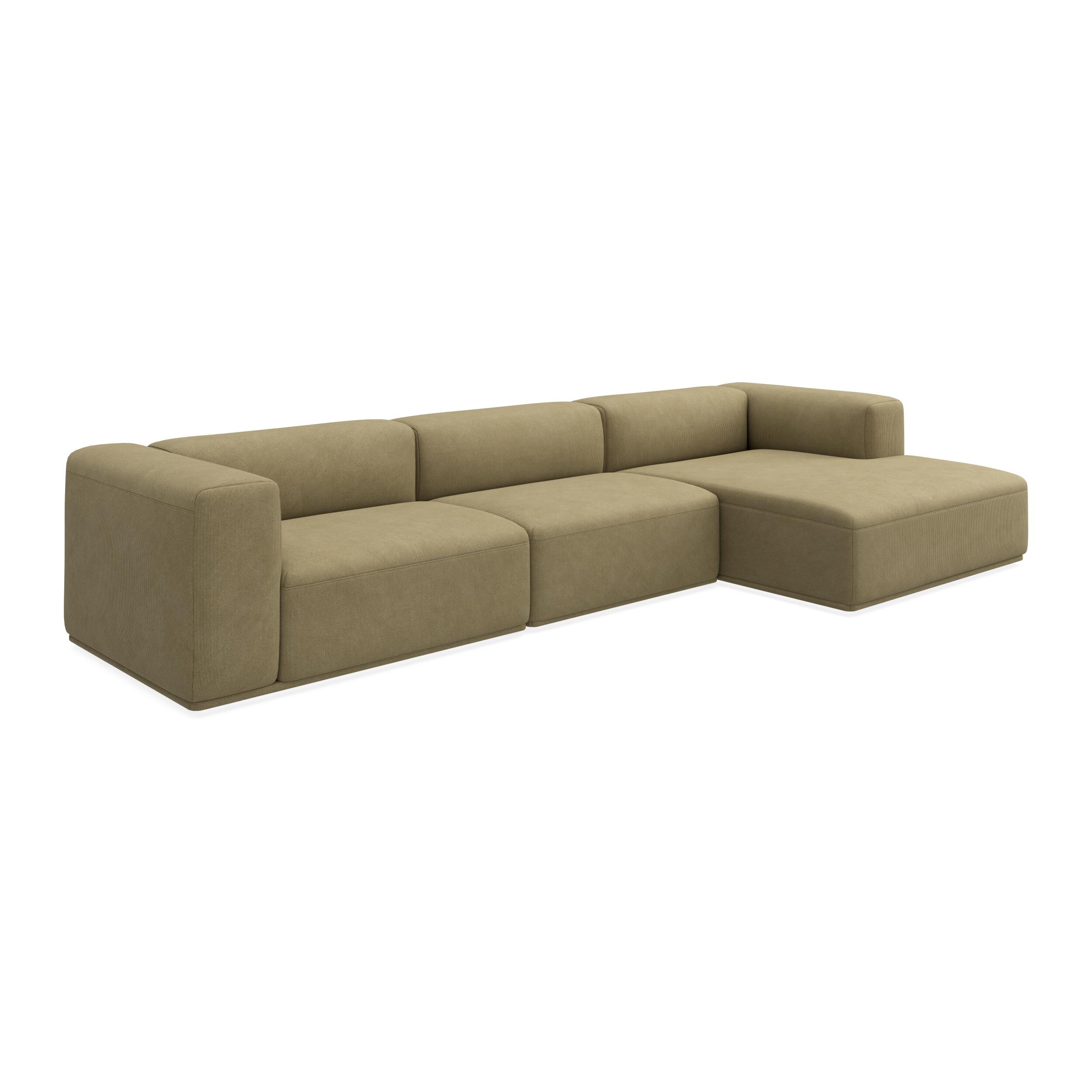 Zano 3-sits högervänd soffa med schäslong