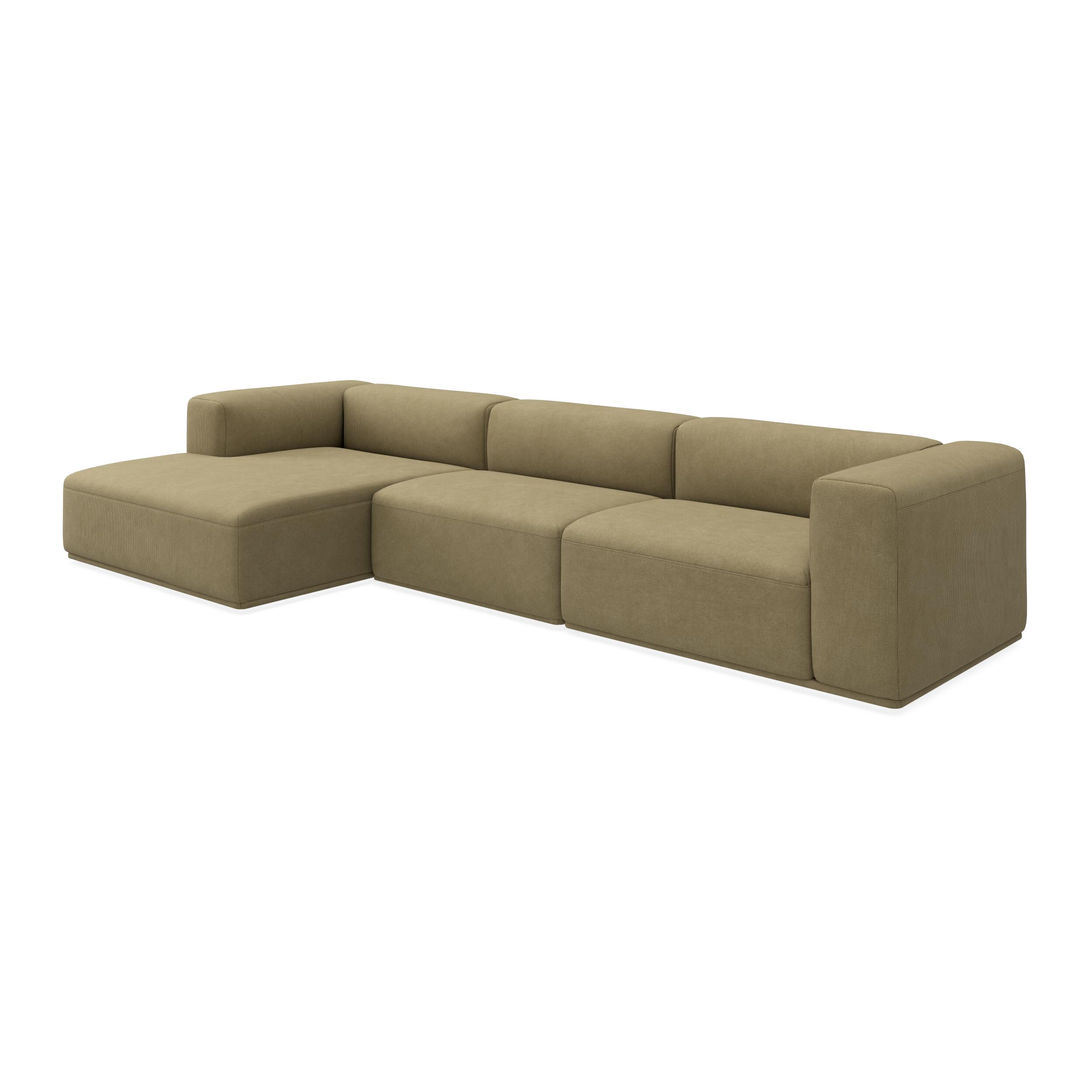 Zano 3-sits vänsterrvänd soffa med schäslong