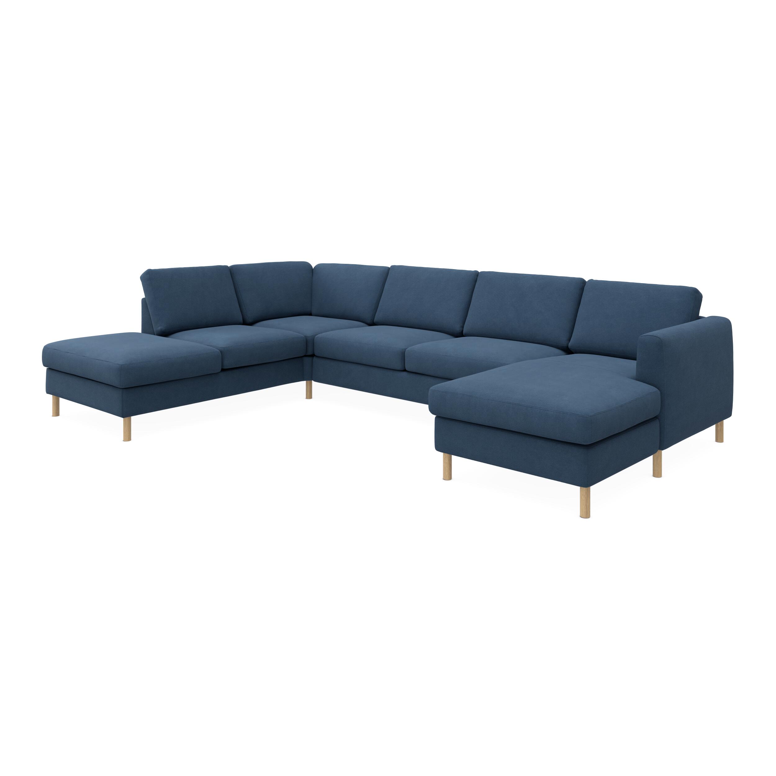 Signatur 5-sits högervänd U-soffa