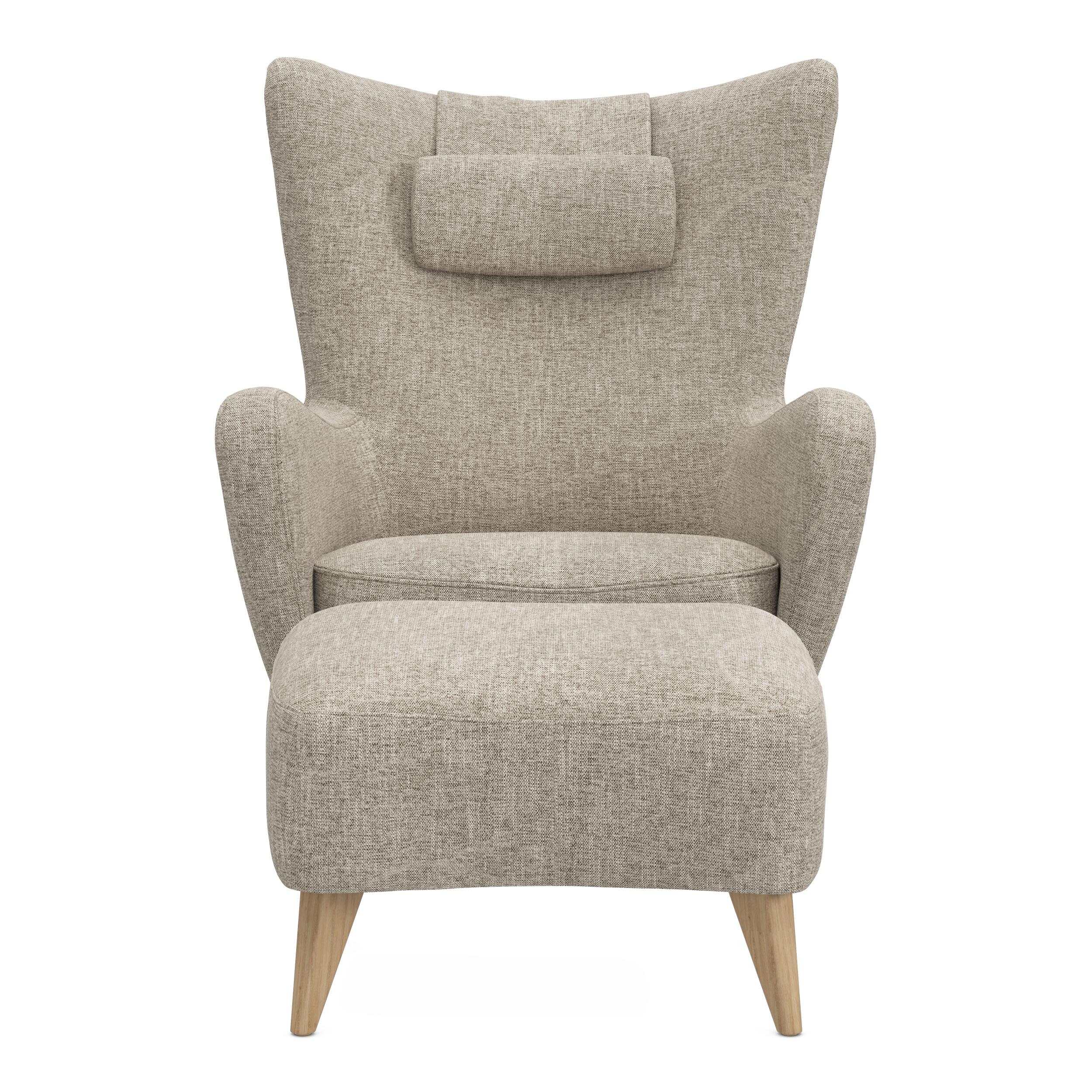 Elena fåtölj & fotpall 