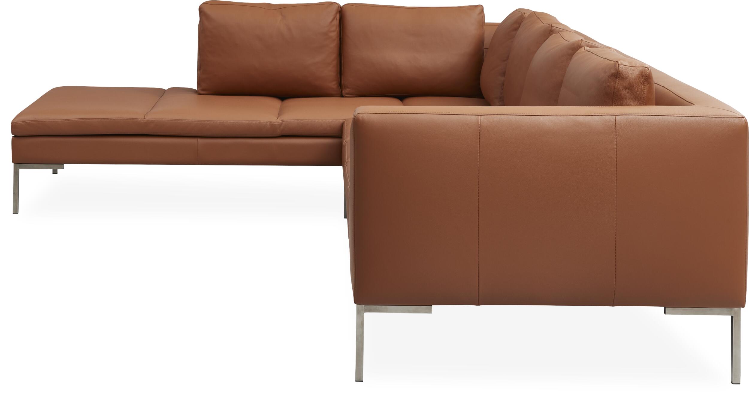 Nordskov vänstervänd hörnsoffa med puffavslutning 