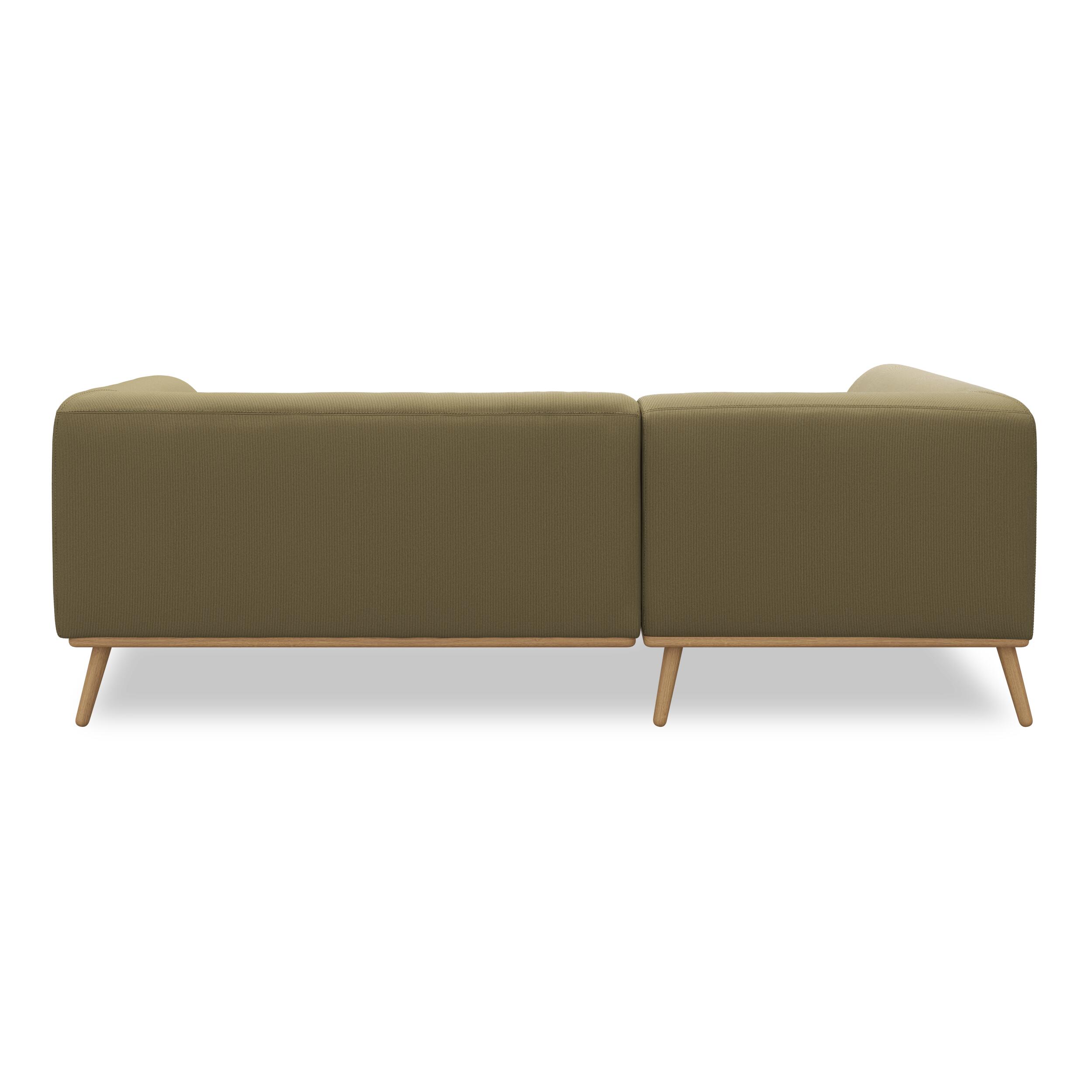 Land vänstervänd hörnsoffa med puffavslutning 