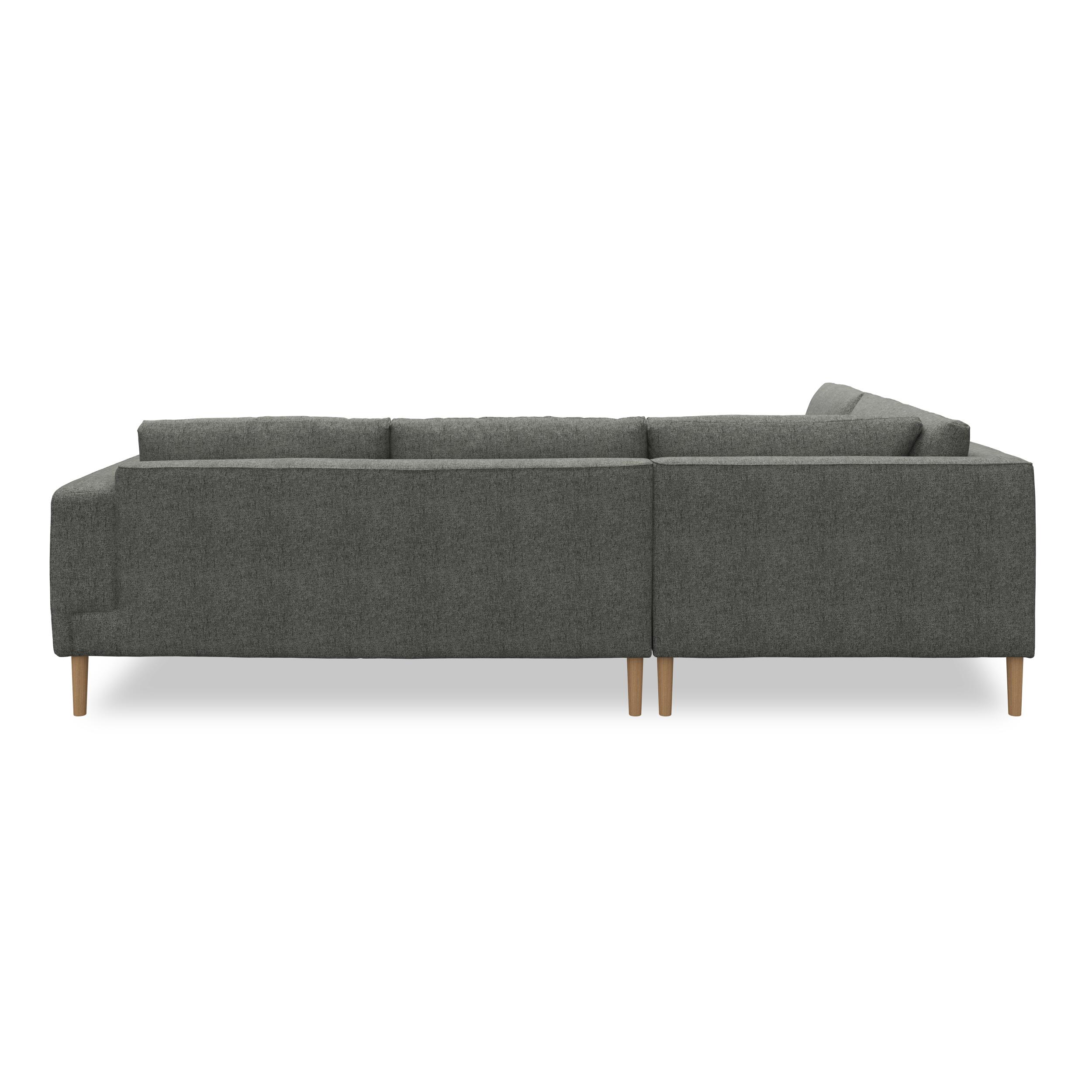 Nyland vänstervänd hörnsoffa med puffavslutning 