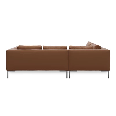 Nordskov vänstervänd hörnsoffa med puffavslutning