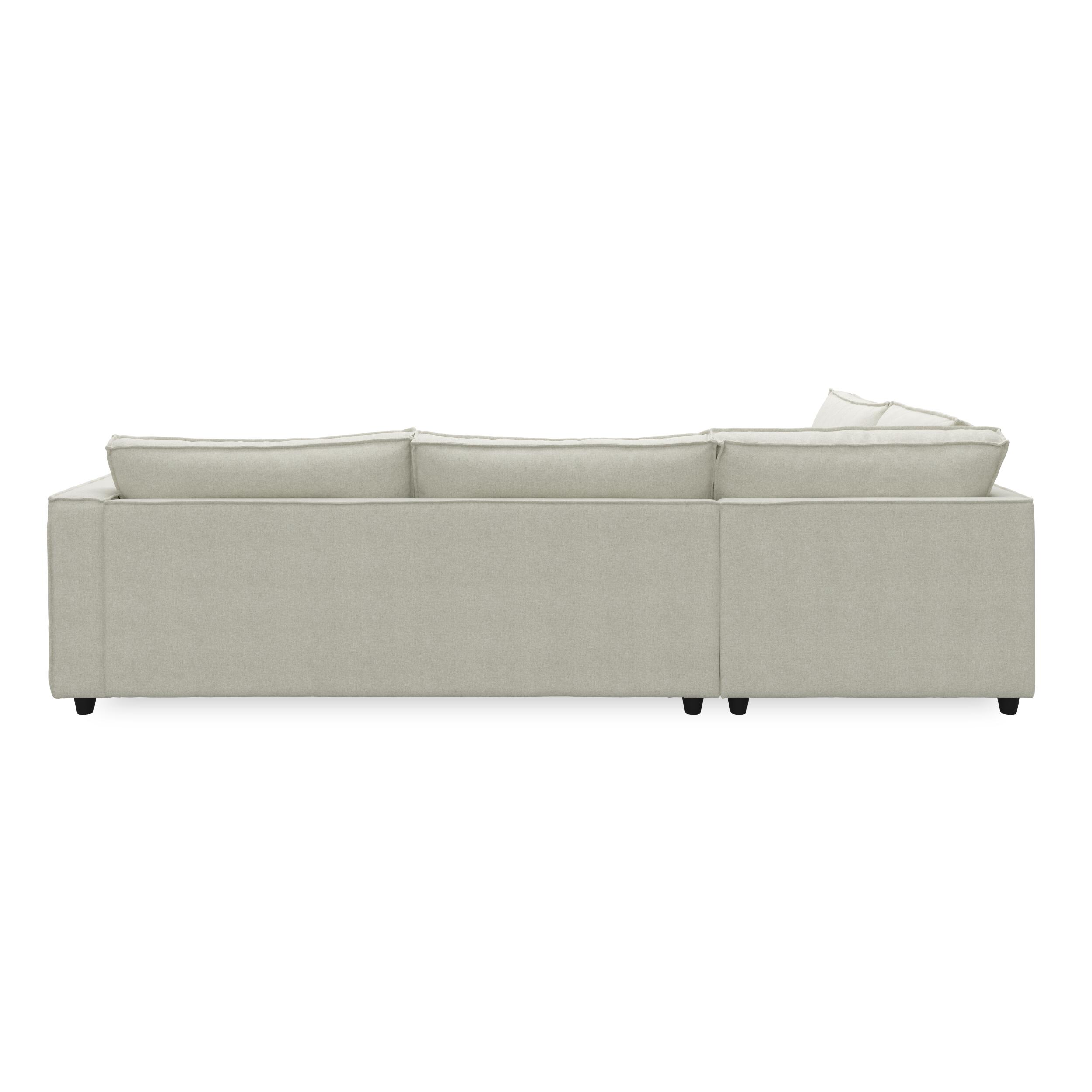 Agir vänstervänd hörnsoffa med puffavslutning 