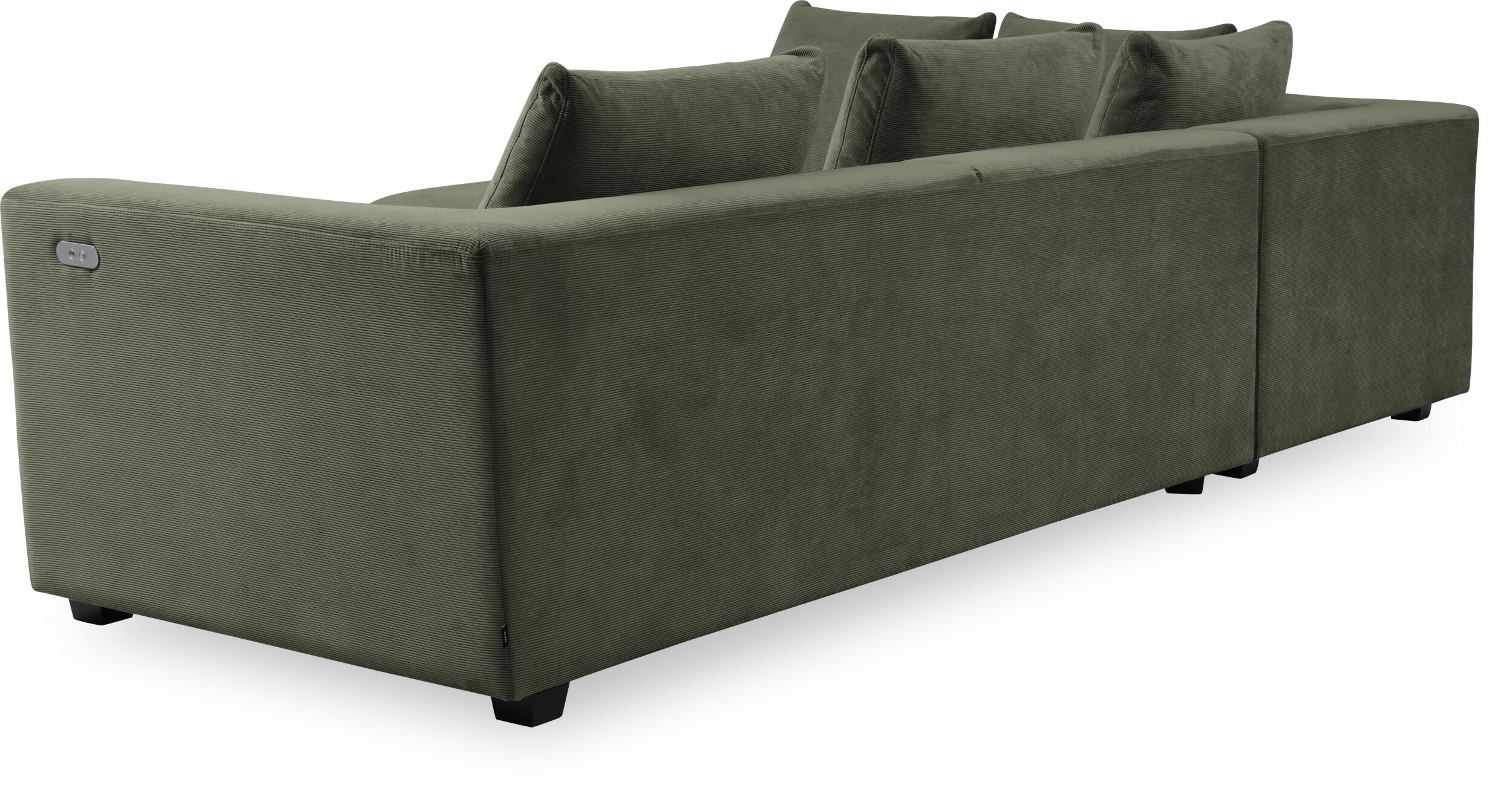 Solaro vänstervänd hörnsoffa med puffavslutning 