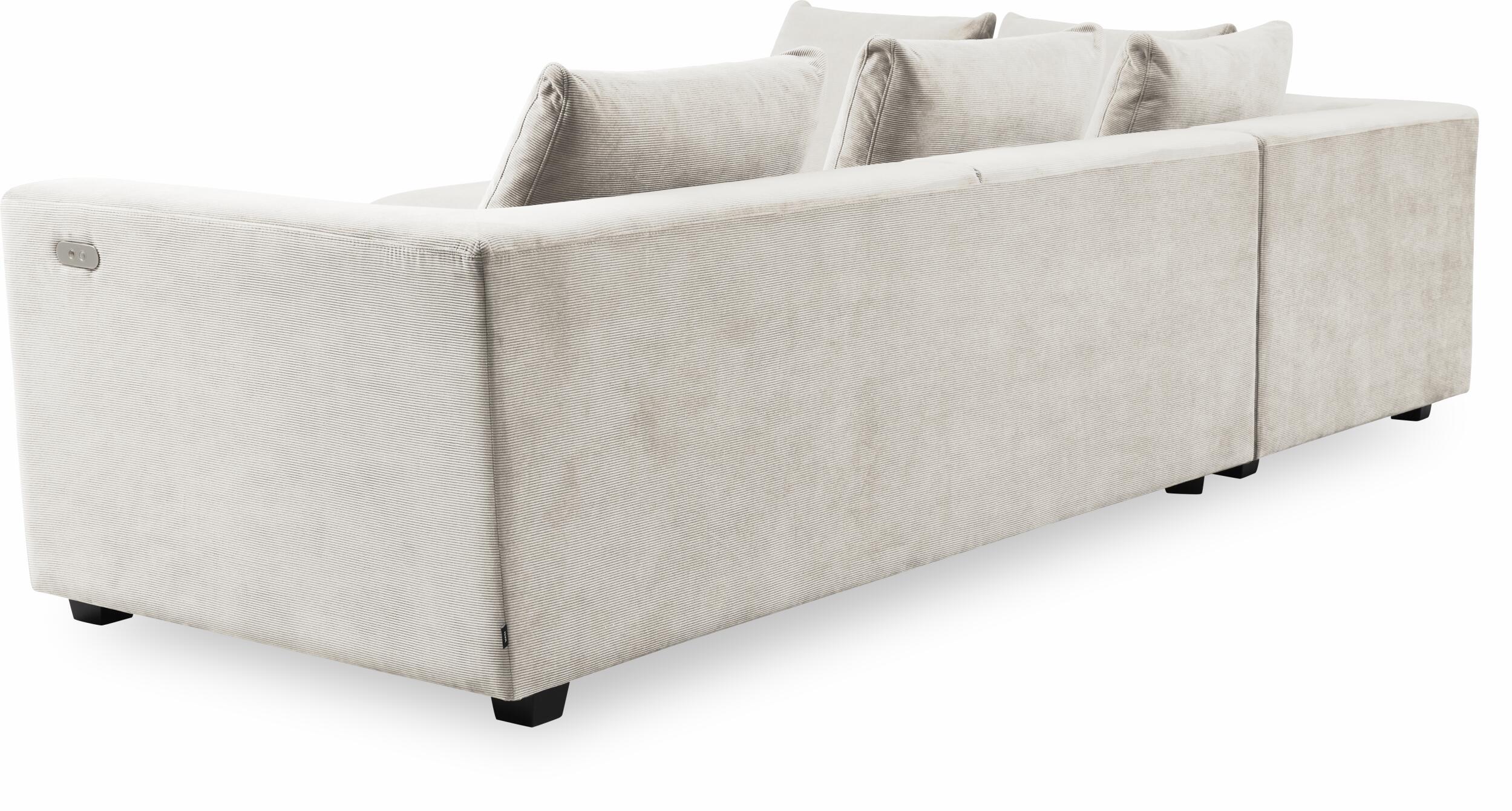 Solaro vänstervänd hörnsoffa med puffavslutning 