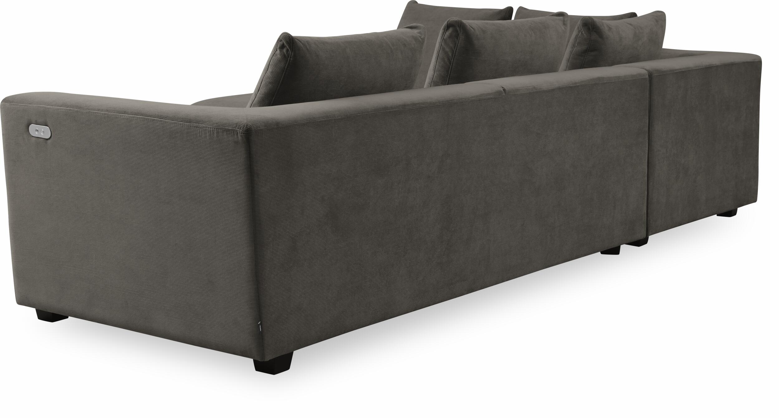 Solaro vänstervänd hörnsoffa med puffavslutning 