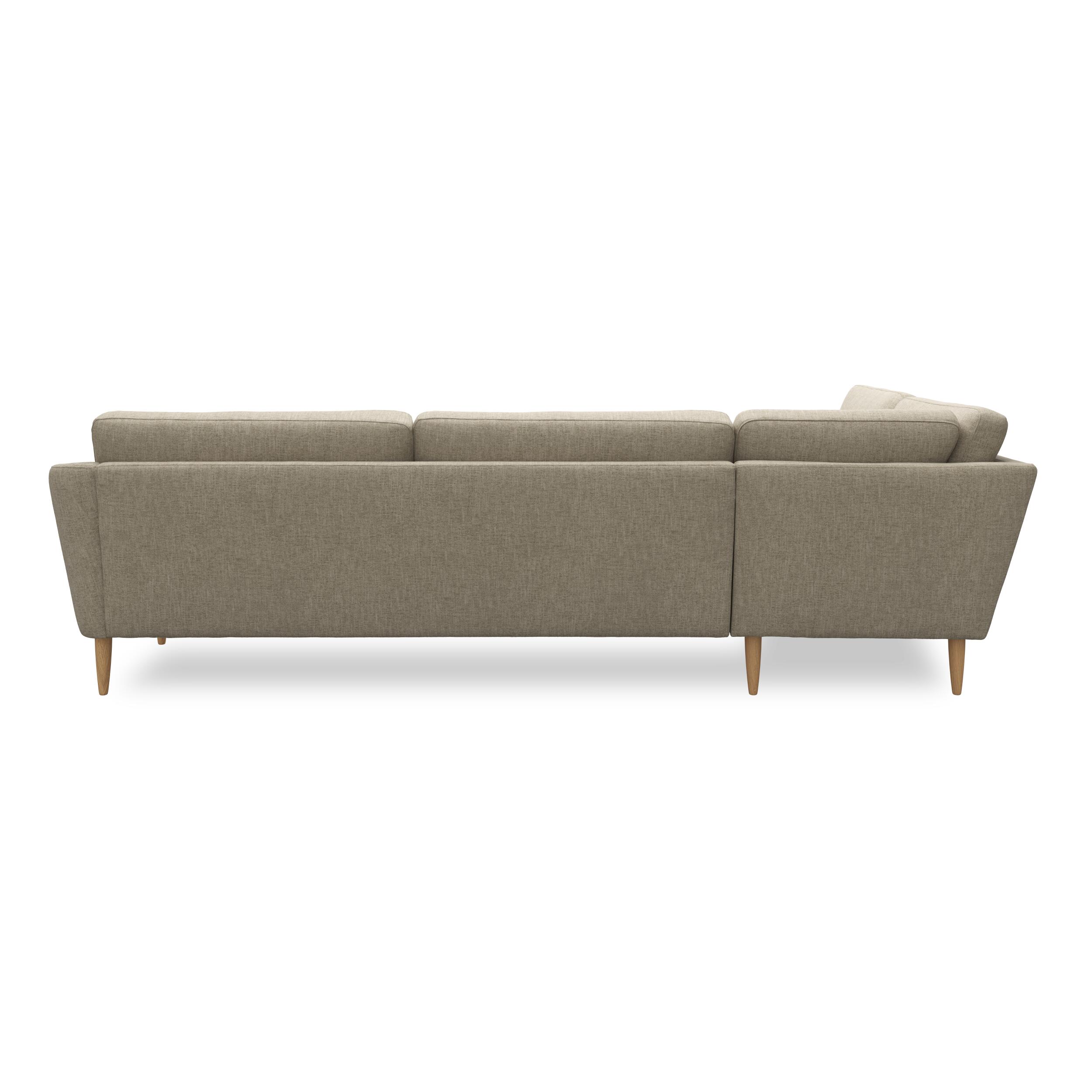 Timian vänstervänd hörnsoffa med puffavslutning 